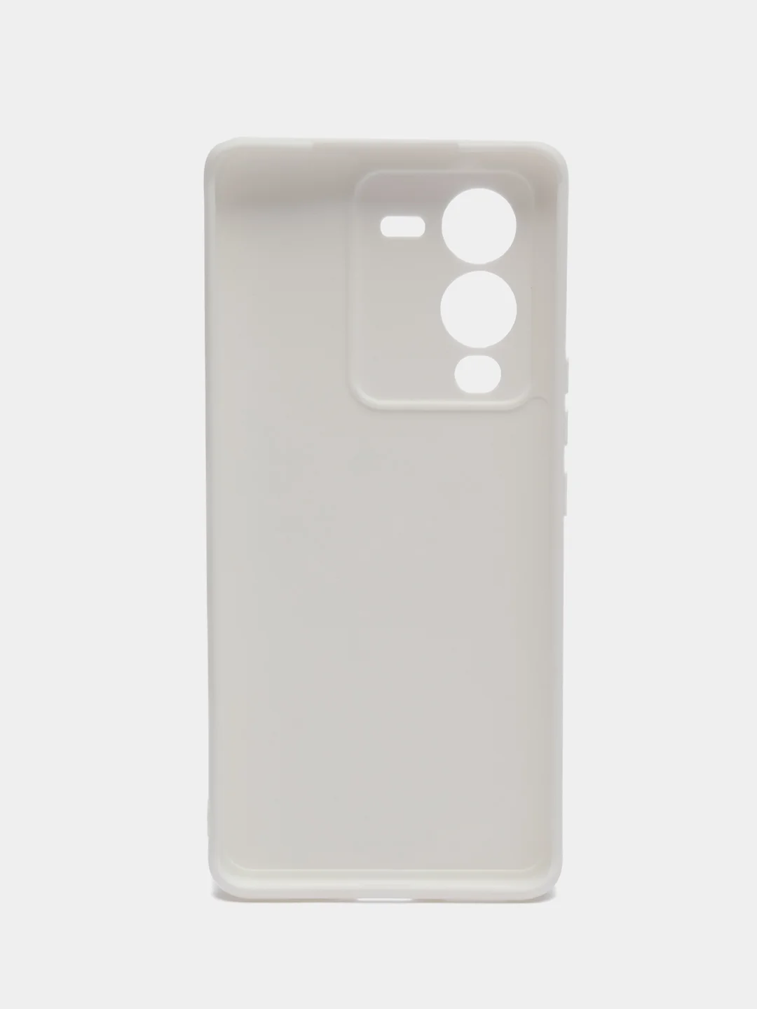 Белый чехол для Vivo V25 Pro 5G силиконовый (Виво В25 про 5джи)  с защитой камеры