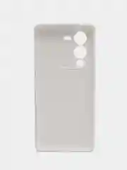 Белый чехол для Vivo V25 Pro 5G силиконовый (Виво В25 про 5джи)  с защитой камеры