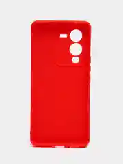 Красный чехол для Vivo V25 Pro 5G силиконовый (Виво В25 про 5джи)  с защитой камеры