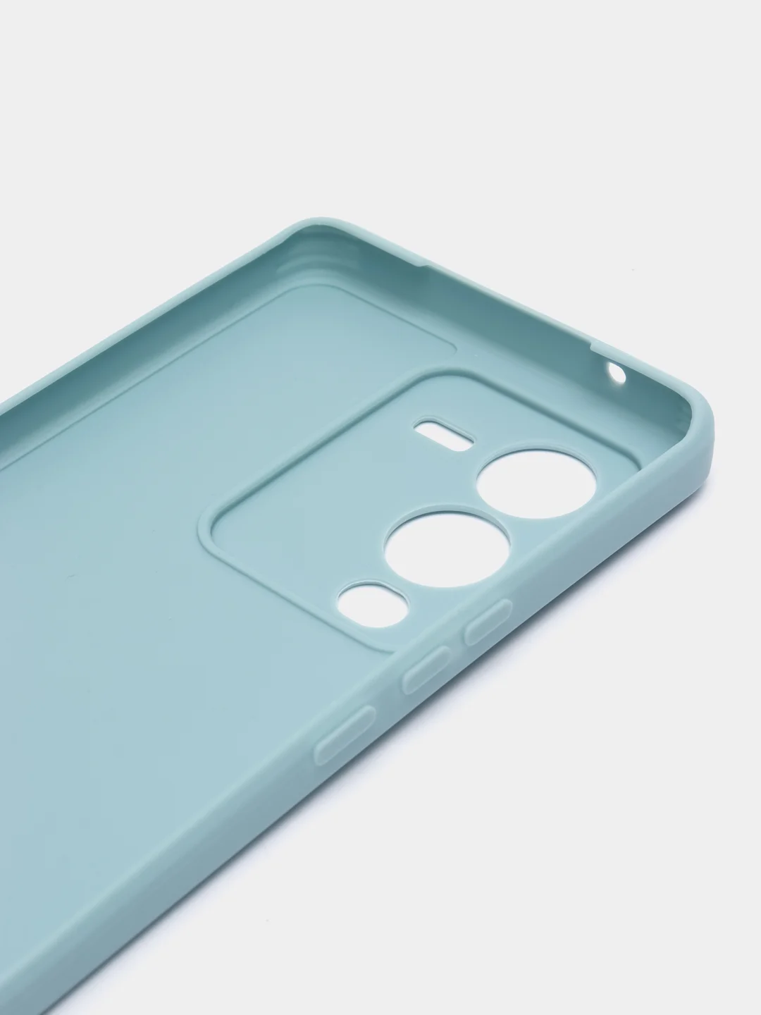 Светло-синий чехол для Vivo V25 Pro 5G силиконовый (Виво В25 про 5джи)  с защитой камеры