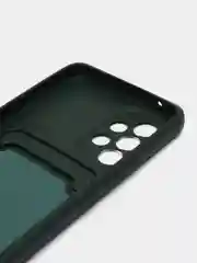 Тёмно-зелёный чехол с карманом для Samsung Galaxy A53 5G (Самсунг А53 5G)