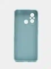 Светло-синий чехол для Xiaomi Redmi 12C (Редми 12С) , силиконовый, c защитой камеры