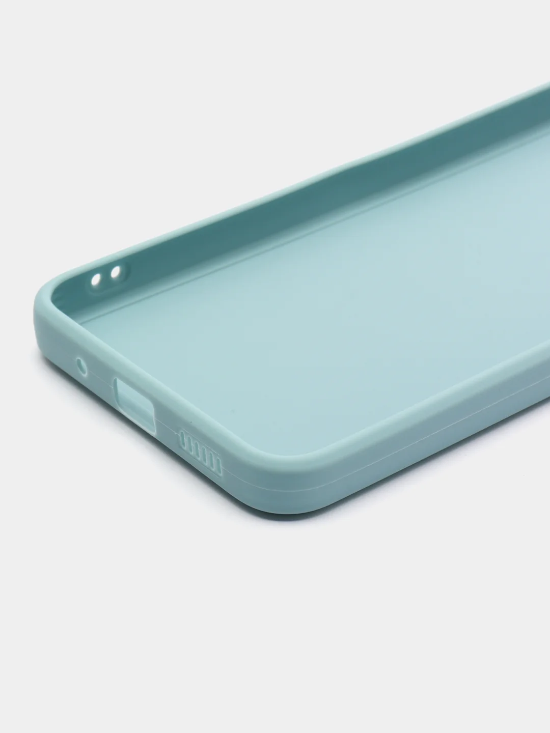Светло-синий чехол для Xiaomi Redmi 12C (Редми 12С) , силиконовый, c защитой камеры