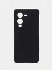 Черный чехол для Vivo V25 Pro 5G силиконовый (Виво В25 про 5джи)  с защитой камеры