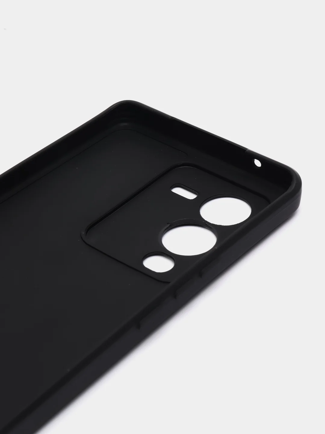 Черный чехол для Vivo V25 Pro 5G силиконовый (Виво В25 про 5джи)  с защитой камеры