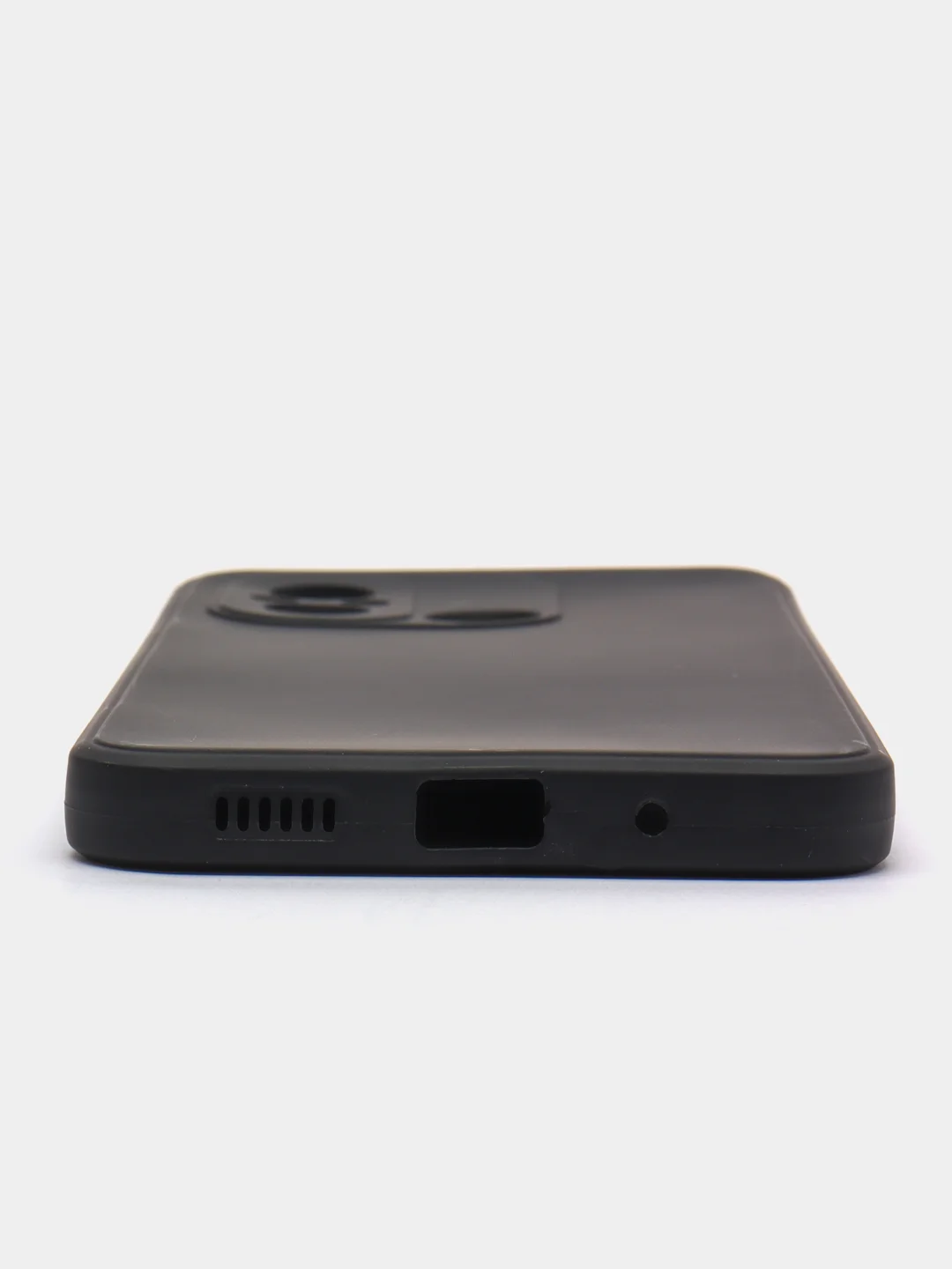 Черный чехол для Xiaomi Redmi 12C (Редми 12С) , силиконовый, c защитой камеры