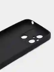 Черный чехол для Xiaomi Redmi 12C (Редми 12С) , силиконовый, c защитой камеры
