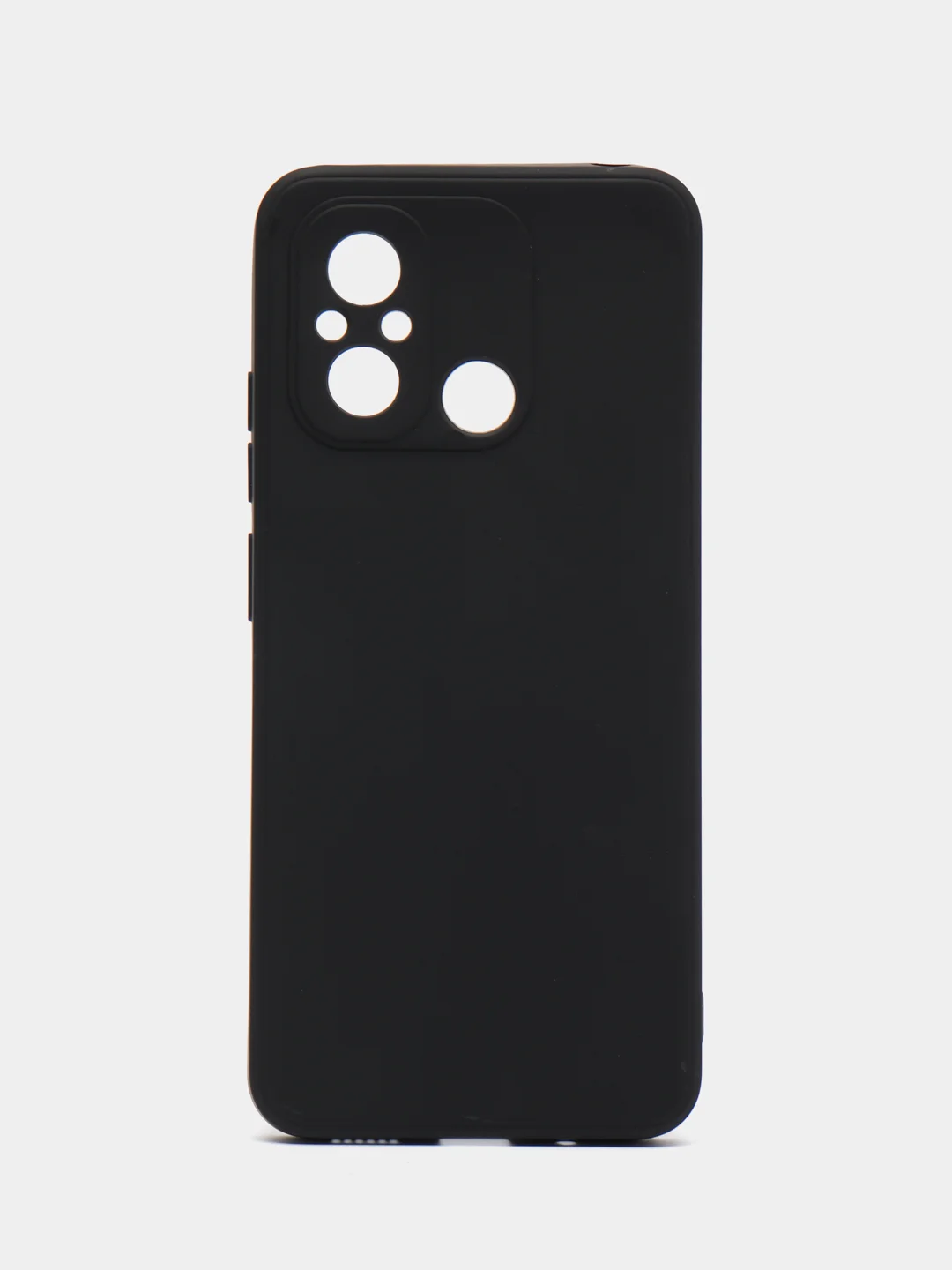 Черный чехол для Xiaomi Redmi 12C (Редми 12С) , силиконовый, c защитой камеры