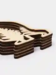 Многослойная деревянная раскраска Медведь, 3D раскраска из дерева