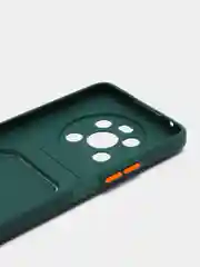 Тёмно-зелёный силиконовый чехол для Honor X9 2022 4G/5G, X30, Magic 4 Lite (Хонор Икс9, Икс30, Мэджик 4)
