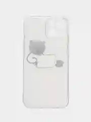 Белый чехол на iPhone 11, 12, 13 / 14 Pro Max / 7, 8 Plus / XR / XS / X, айфон про макс, прозрачный