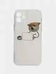 Белый чехол на iPhone 11, 12, 13 / 14 Pro Max / 7, 8 Plus / XR / XS / X, айфон про макс, прозрачный