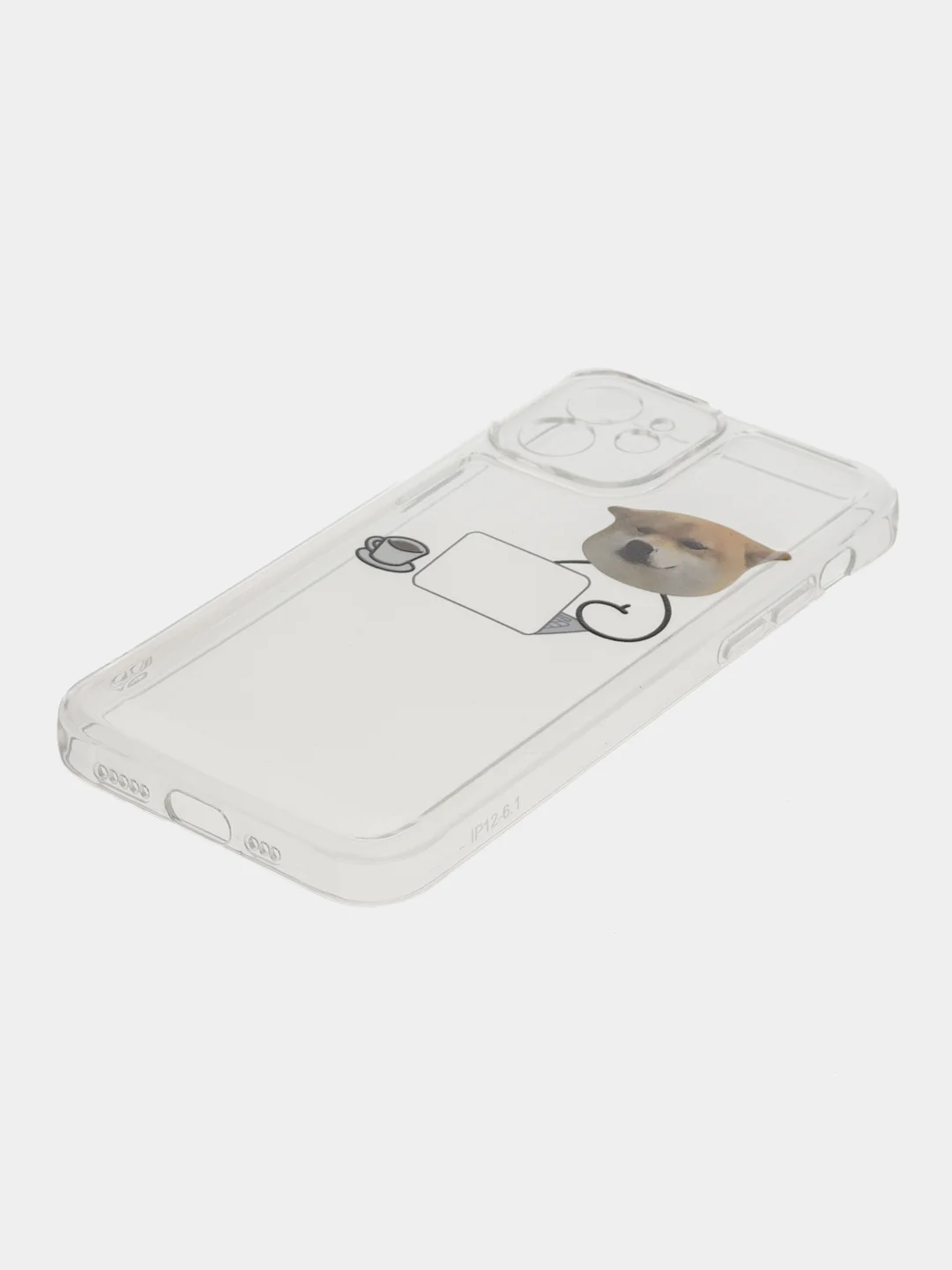 Белый чехол на iPhone 11, 12, 13 / 14 Pro Max / 7, 8 Plus / XR / XS / X, айфон про макс, прозрачный