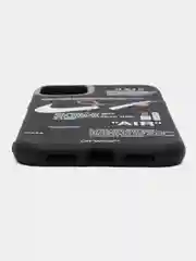 Черный чехол на iPhone 11/12/13/14 Pro Max/7/8 Plus/XR/XS/X, Айфон Про Макс