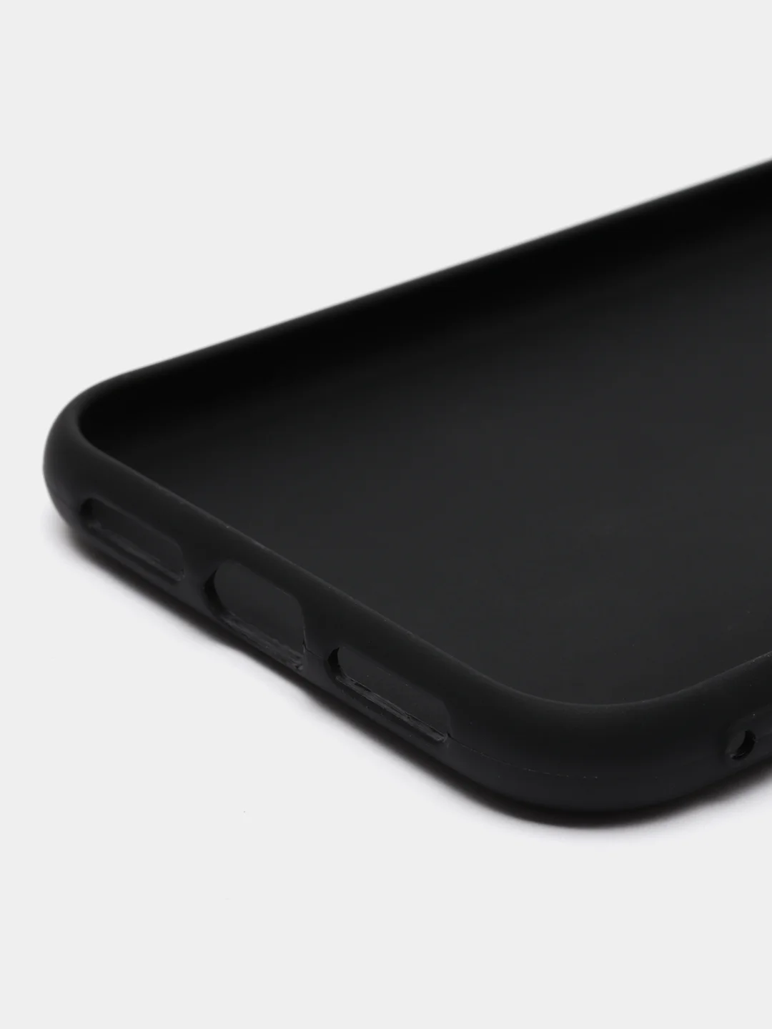 Черный чехол на iPhone 11/12/13/14 Pro Max/7/8 Plus/XR/XS/X, Айфон Про Макс