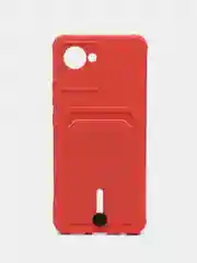 Коралловый силиконовы чехол для Realme C30 / C30S / 50i PRIME (Реалми С30 / 50И Прайм) прозрачный