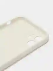 Белый чехол для iPhone 12 (Айфон 12), прозрачный, c защитой камеры