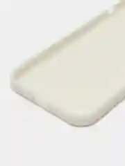 Белый чехол для iPhone 12 (Айфон 12), прозрачный, c защитой камеры