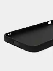 Черный чехол для iPhone 12 (Айфон 12), прозрачный, c защитой камеры