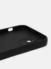Черный чехол для iPhone 12 (Айфон 12), прозрачный, c защитой камеры