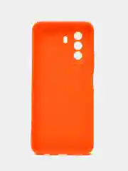 Оранжевый силиконовый чехол для Huawei Nova Y70, Y70 Plus (Хуавей Нова игрек у70) c защитой камеры