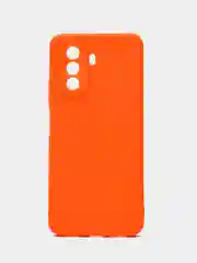 Оранжевый силиконовый чехол для Huawei Nova Y70, Y70 Plus (Хуавей Нова игрек у70) c защитой камеры