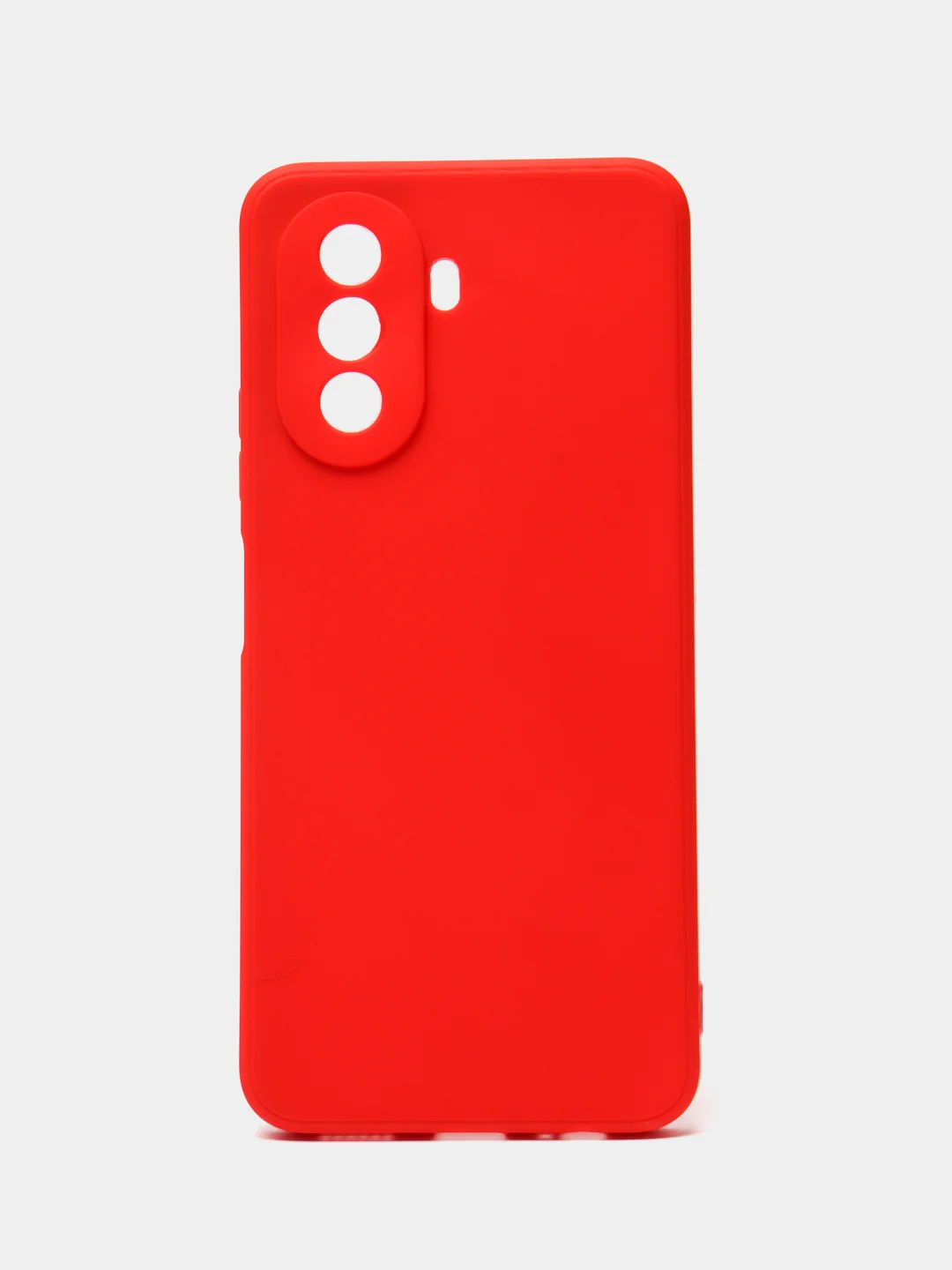 Красный силиконовый чехол для Huawei Nova Y70, Y70 Plus (Хуавей Нова игрек у70) c защитой камеры