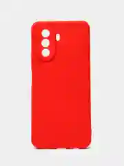 Красный силиконовый чехол для Huawei Nova Y70, Y70 Plus (Хуавей Нова игрек у70) c защитой камеры