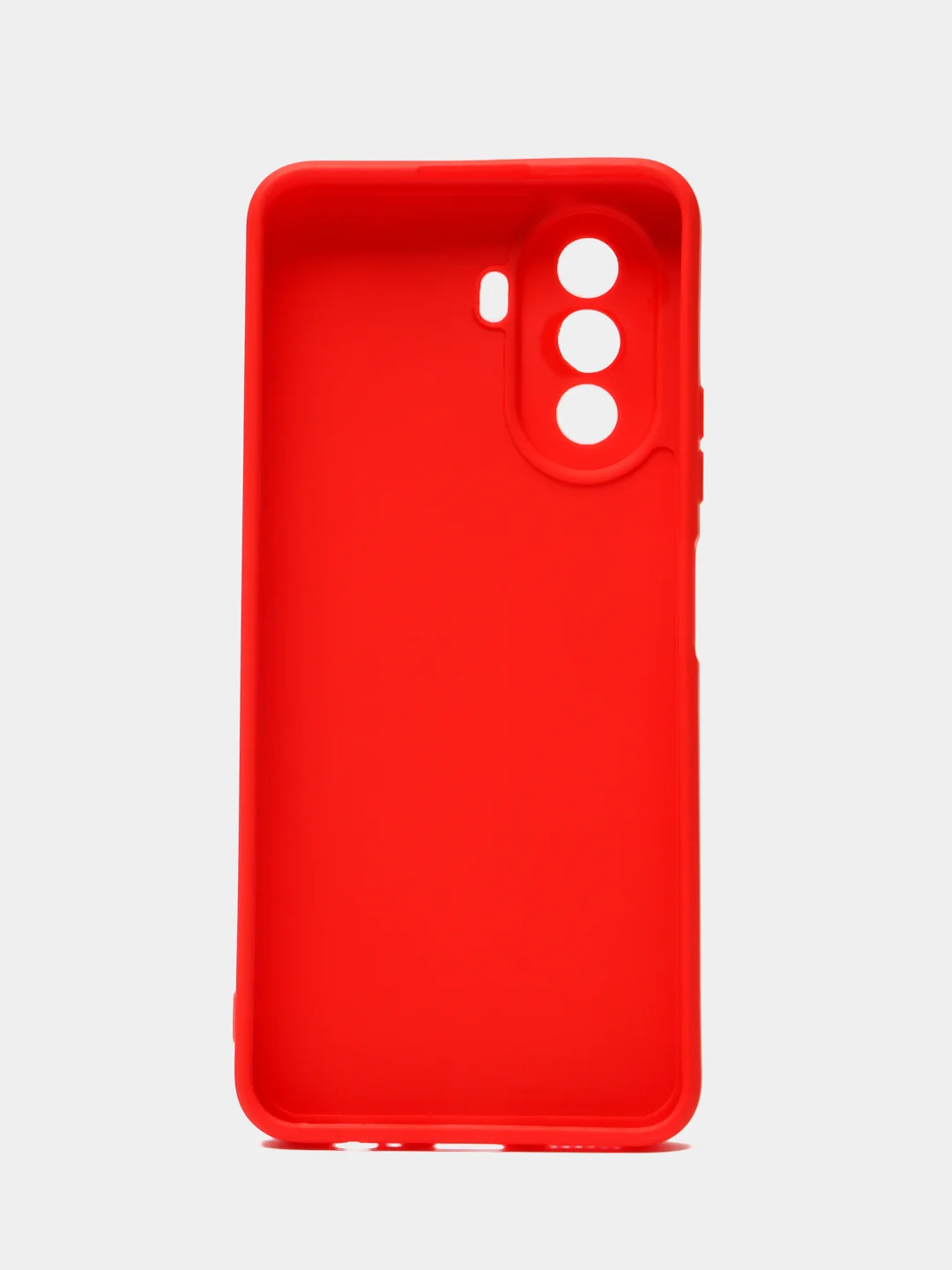 Красный силиконовый чехол для Huawei Nova Y70, Y70 Plus (Хуавей Нова игрек у70) c защитой камеры