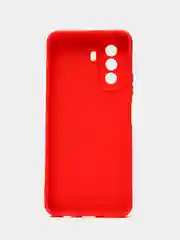 Красный силиконовый чехол для Huawei Nova Y70, Y70 Plus (Хуавей Нова игрек у70) c защитой камеры