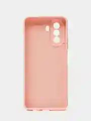 Пудровый силиконовый чехол для Huawei Nova Y70, Y70 Plus (Хуавей Нова игрек у70) c защитой камеры