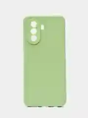 Зеленый силиконовый чехол для Huawei Nova Y70, Y70 Plus (Хуавей Нова игрек у70) c защитой камеры