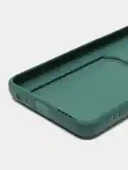 Тёмно-зелёный чехол для Tecno Camon 18, 18P (Техно Камон 18, 18П), силиконовый