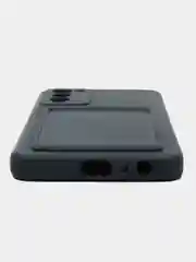 Темно-синий чехол для Tecno Camon 18, 18P (Техно Камон 18, 18П), силиконовый