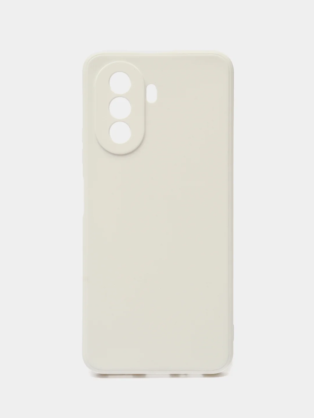 Белый силиконовый чехол для Huawei Nova Y70, Y70 Plus (Хуавей Нова игрек у70) c защитой камеры