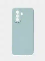 Светло-синий силиконовый чехол для Huawei Nova Y70, Y70 Plus (Хуавей Нова игрек у70) c защитой камеры