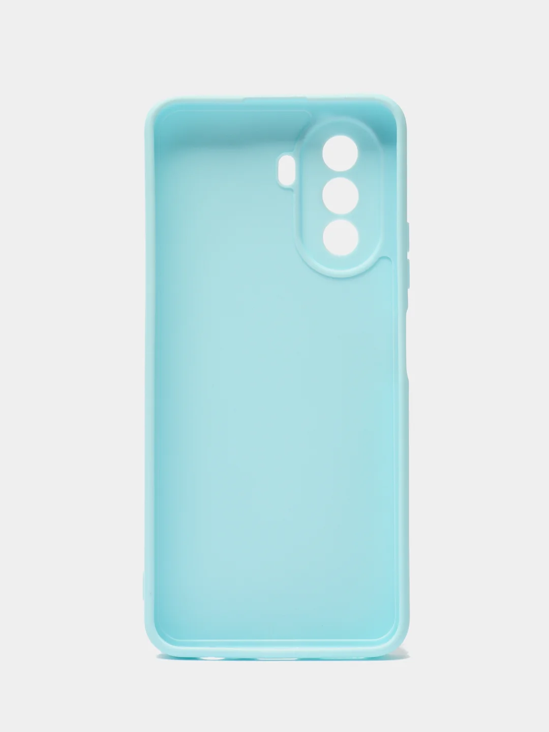 Голубой силиконовый чехол для Huawei Nova Y70, Y70 Plus (Хуавей Нова игрек у70) c защитой камеры