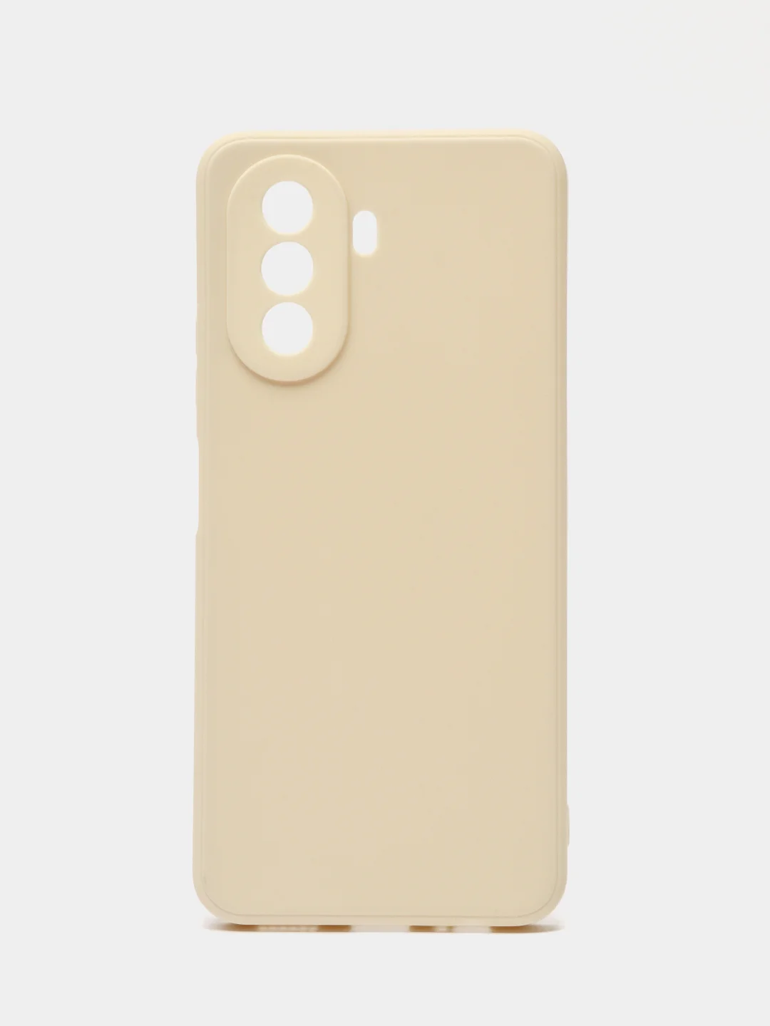 Молочный силиконовый чехол для Huawei Nova Y70, Y70 Plus (Хуавей Нова игрек у70) c защитой камеры
