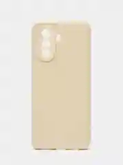 Молочный силиконовый чехол для Huawei Nova Y70, Y70 Plus (Хуавей Нова игрек у70) c защитой камеры