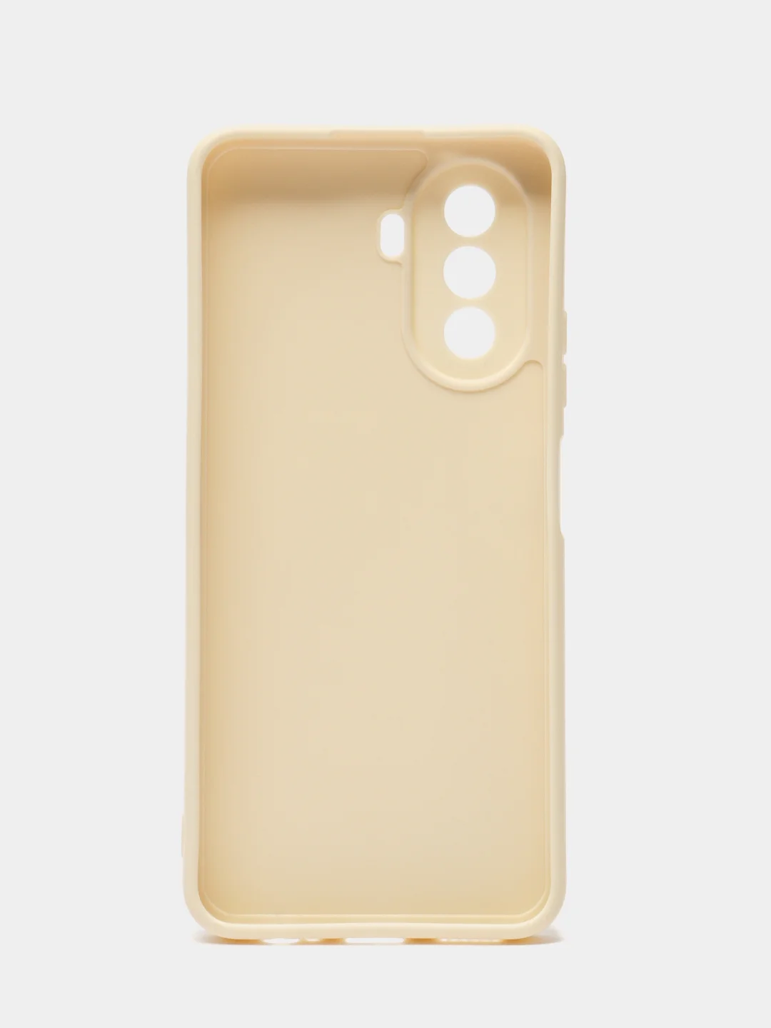 Молочный силиконовый чехол для Huawei Nova Y70, Y70 Plus (Хуавей Нова игрек у70) c защитой камеры