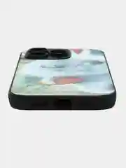 Багровый чехол с ярким рисунком на Apple iPhone 14 Pro (Айфон 14 Про)
