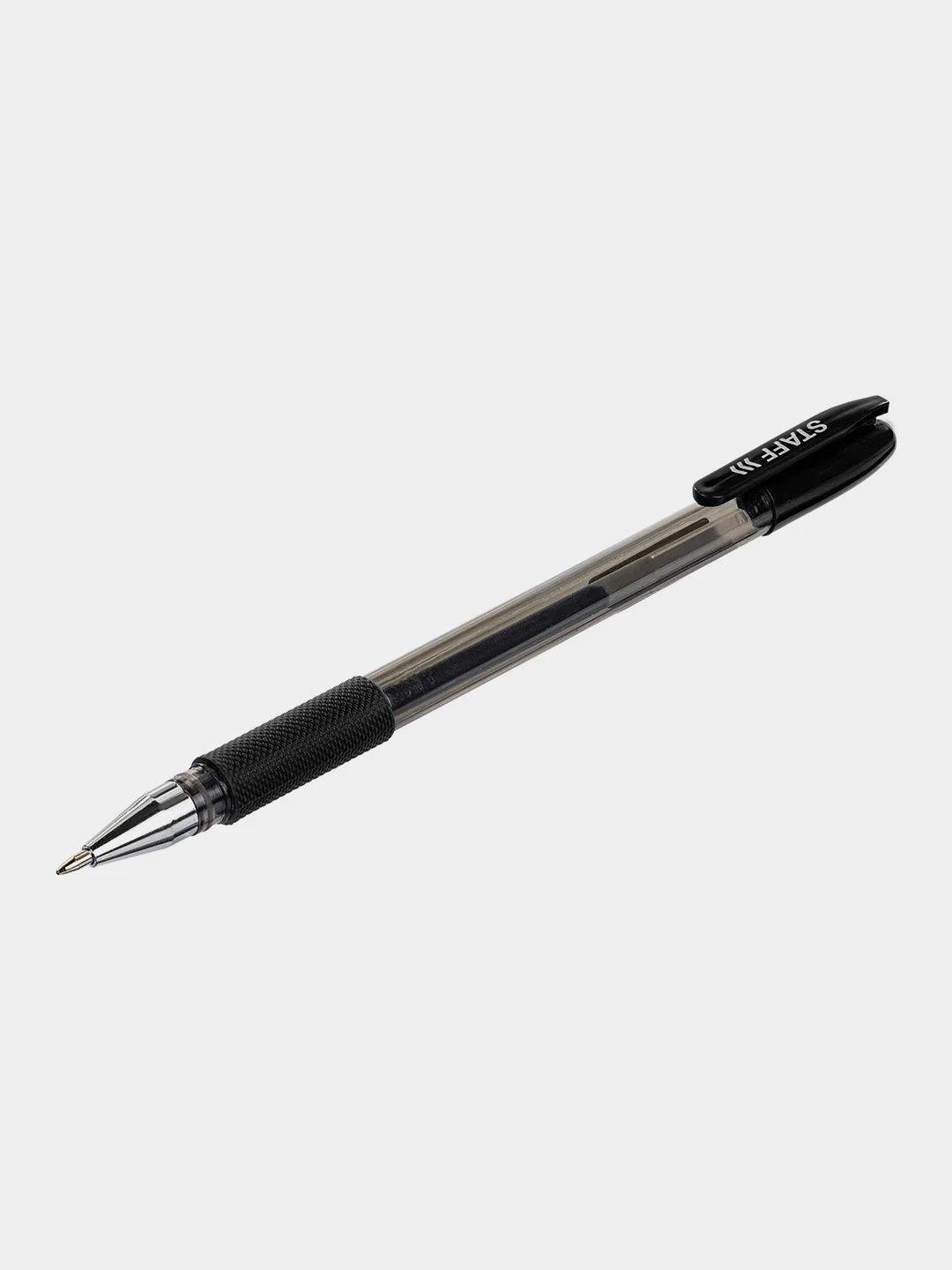 Ручка гелевая с грипом Staff Basic Gp-677, Черная, 3 шт., 143677