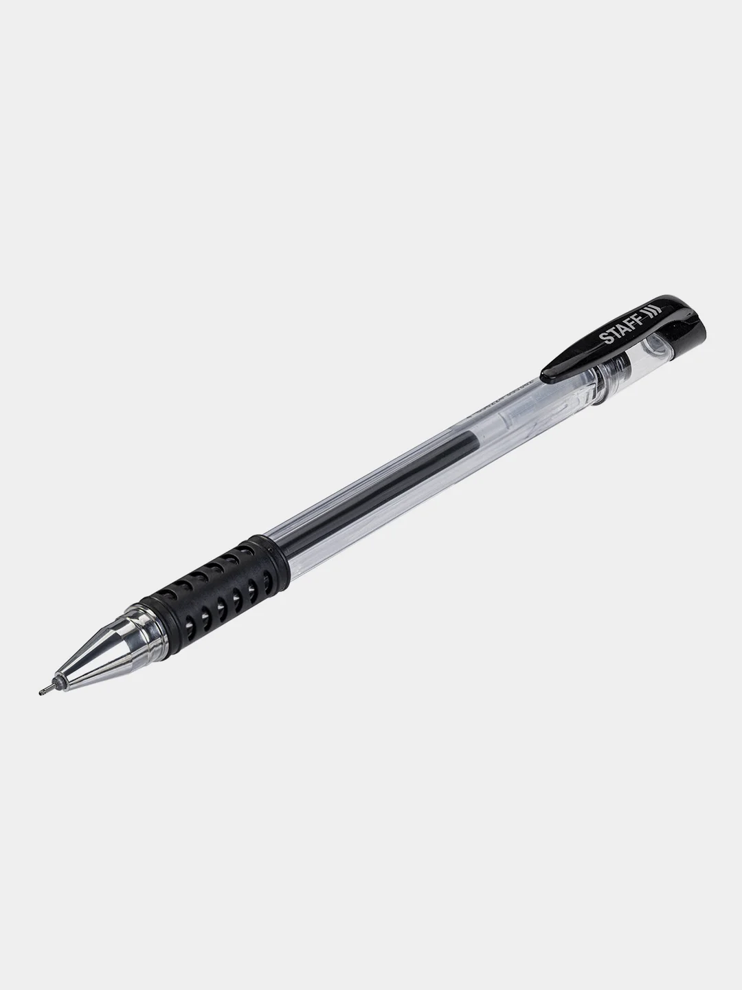 Ручка гелевая с грипом Staff Basic Needle Gp-679, Черная, 3 шт., 143679