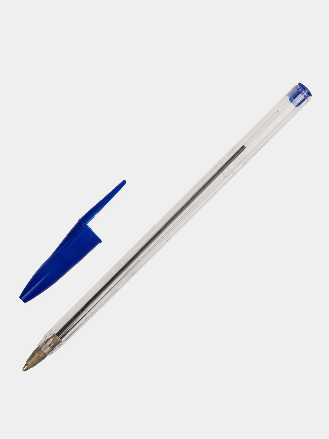 Ручка шариковая Staff Basic Budget Bp-02, письмо 500 м, Синяя, 10 шт., 143758