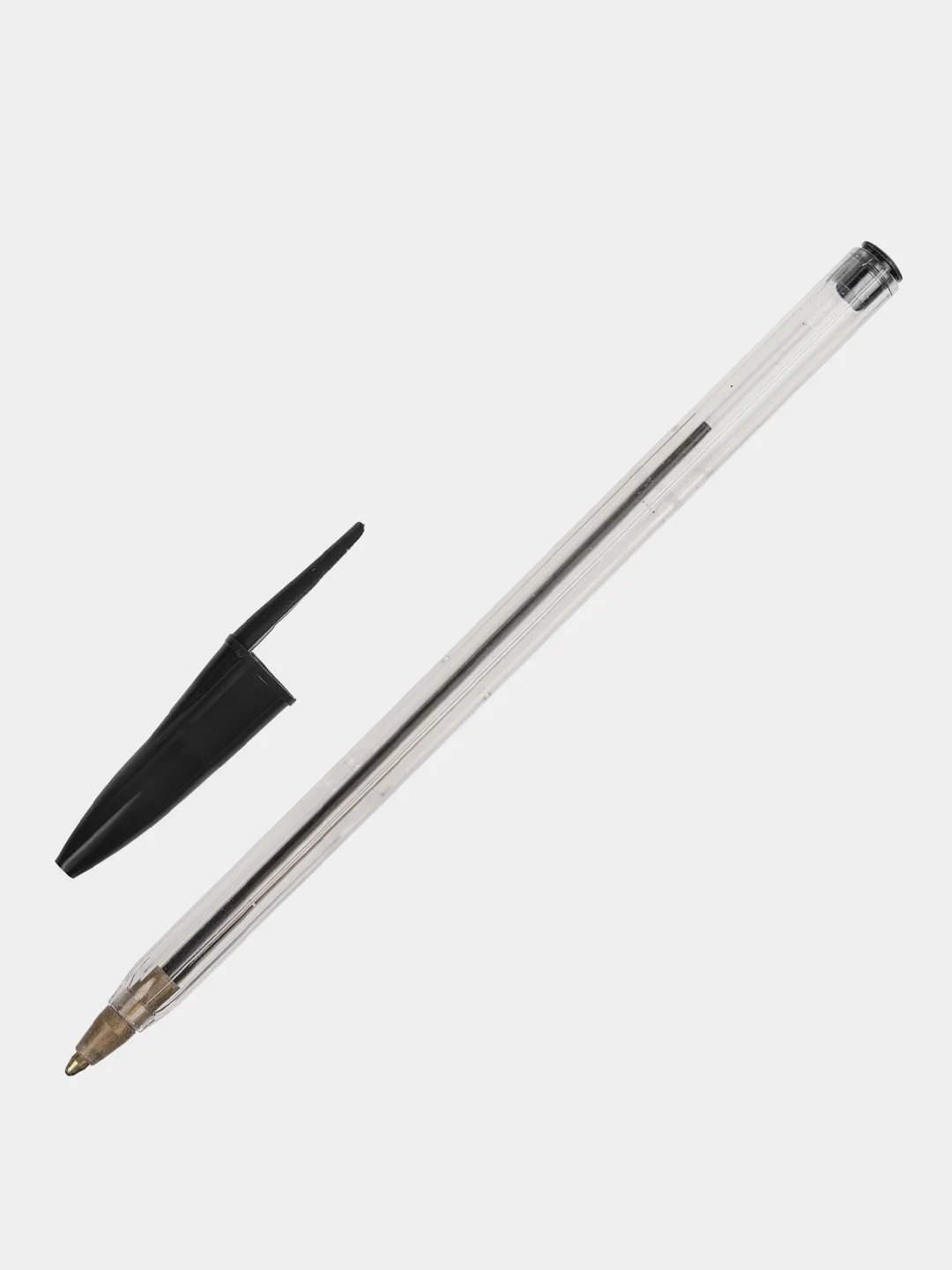 Ручка шариковая Staff Basic Budget Bp-02, письмо 500 м, Черная, 10 шт., 143759