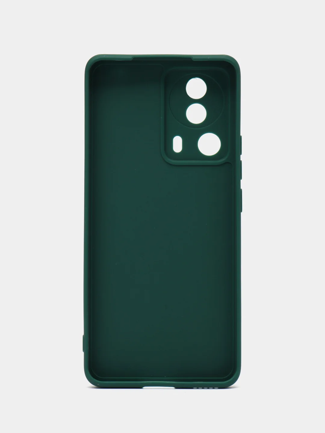 Тёмно-зелёный чехол для Xiaomi 13 Lite силиконовый (Ксиоми 13 лайт), силиконовый, c защитой камеры