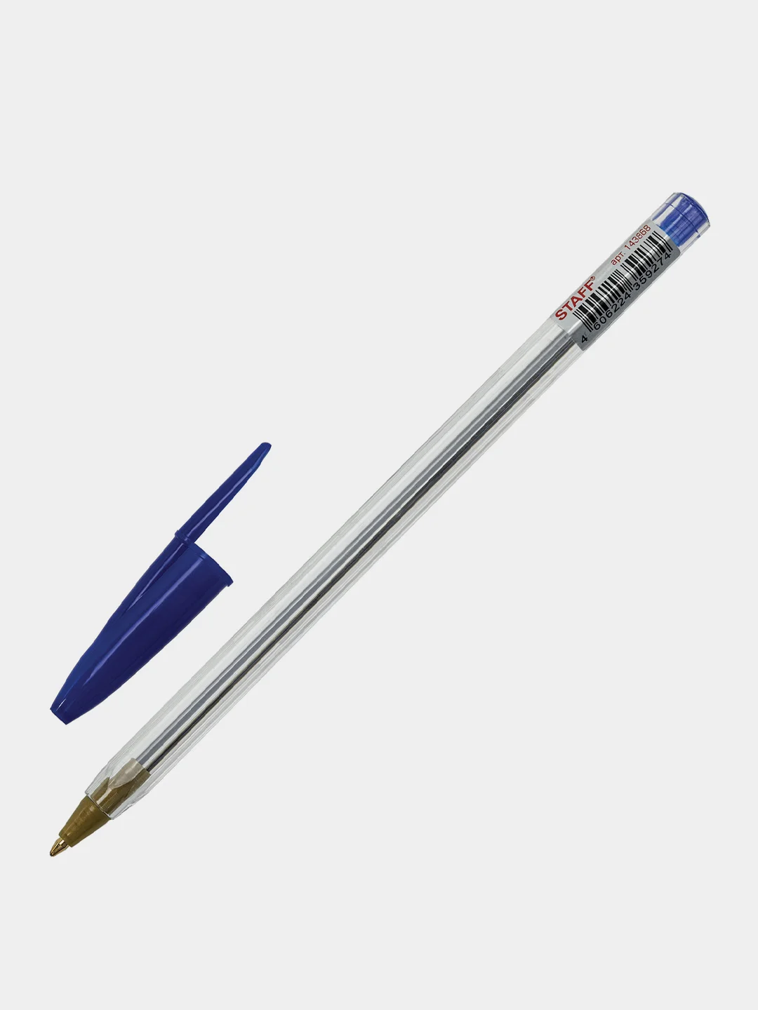 Ручка шариковая Staff Basic Budget Bp-04, Синяя, 10 шт., 143868