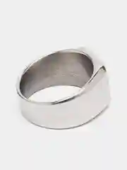 Серебряный кольцо- перстень унисекс из титановой стали