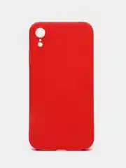 Красный чехол для iPhone XR (Айфон хр), силиконовый, айфон