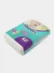 Подгузники Slipers №3, детские, от 4 до 9 кг, 62 штуки